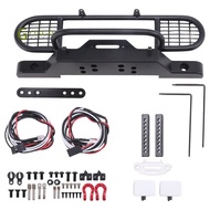 for TRX4 Metal Front Camel Trophy Bumper with Light for 1/10 RC Crawler Car  TRX4 -4