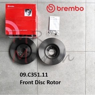 Brembo 09.C351.11 Front Disc Rotor BMW X1 F48 MINI Countryman R60 (depan)