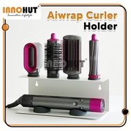 Innohut Airwrap Curler Holder Wall Mounted Shelf Hair Dryer Rak Curler Rambut Dryer Stand Rak Dryer Rambut