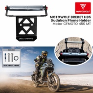 Motowolf Phone Holder Bracket HB5 Motor cfmoto 450 mt Aluminum Alloy