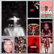 21 Savage Rapper Poster Printing Wall Pictures Living Room Home Decoration Painting H9MK