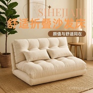 Small Sofa Small Recliner Leisure Backrest Small Apartment Seat Bedroom Lazy Sofa Double Folding Tat
