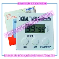 LCD Digital Timer Countdown Timer / Digital Masa / Digital Kitchen Timer, Big Digits, Loud Alarm, Ma