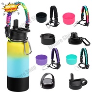 3PCS Aquaflask Accessories Silicone Boot Hydroflask Tumbler Lid 32&amp;40oz 12&amp;24oz Hydro Flask Accessories Set Aqua flask Boot Sleeve Cover Paracord Handle Strap Cup Rope