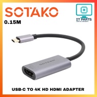 SOTAKO 0.15M USB-C TO 4K HD HDMI ADAPTER