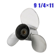 Boat Motor Stainless Steel Propeller 9 1/4X11-J for Yamaha 9.9Hp 15Hp Outboard Engine 63V-45943 63V-45943-10-00 63V-4594