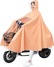 #N/A - 長款全身騎行雨衣，可重複使用自行車雨披，電動自行車雨衣，防水可重複使用的全圓形保護電動踏板車雨雨pvc PVC輕型和成人的便攜式雨衣，自行車，電動踏板車 - 3XL