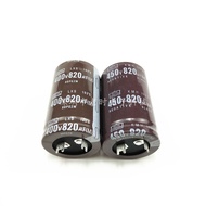 450V820UF Square Foot/Piece Foot Japan Chemical Black King Kong Electrolytic Capacitor 820UF400V 35x