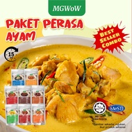 MGWoW Halal Ready To Eat  Chicken Perasa Makanan Travel Food Ayam  Rendang  Nyonya  Combo150g