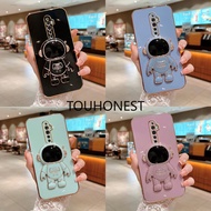 Casing OPPO Reno 7 Pro Case Oppo Reno 6 Pro Plus Case Oppo Reno7 SE Case Oppo Reno6 Z 6Z  Case Oppo Reno2 Z Case Oppo Reno 2Z 2F Luxury Cute Silicone 3D Astronaut Stand Phone Cover Case