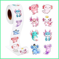 Cute Animal Stickers Axolotl Adhesive Decals Salamander Stickers Scrapbook Decal for School Classroo