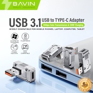 BAVIN O58 OTG 120W Fast Charging Plug & Play Adapter USB to Type-C w/ USB 3.1 & 10Gbps Data Transfer