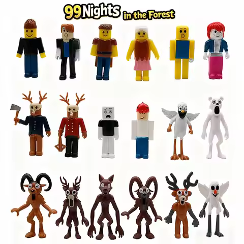 Genuine 99 Nights in The Forest Figures Figures Figurine Owl Goat Wolf Deer 99 Nights in The Forest 