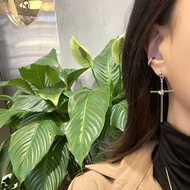 No discoloration no allergy surgical knot cross piercing earrings / korea korean fashion accessories