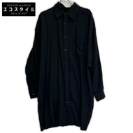 เสื้อเชิ้ตแขนยาวสีดำ Ground Y รุ่น GR-B03-200 ไซส์ 3 [มือสอง]