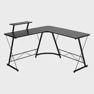 IDEA-現代工業風質感L型書桌 單一色