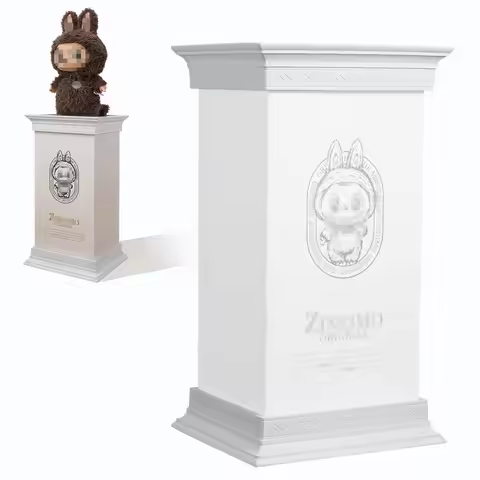 Eary 2 Pieces Roman Column Bases for Zimomo Labubu Dolls Display Stand Column Decoration For Living 