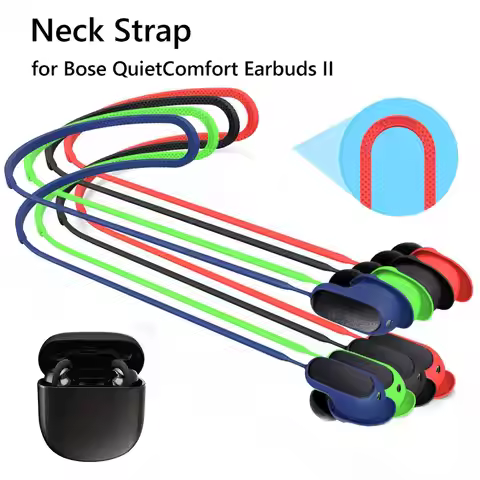 Anti-Lost Silicone Earphone Holder Cable for Bose QuietComfort Earbuds II Wireless Bluetooth Headpho