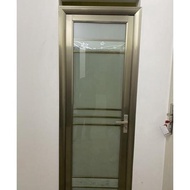 Set Pintu Kamar Mandi/Pintu Aluminium/Full Kaca/Pintu/Pintu Kamar