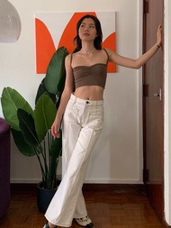 Mellow Everyday - Frutta Top เสื้อสายเดี่ยว ครอป ดีเทลรูดอก