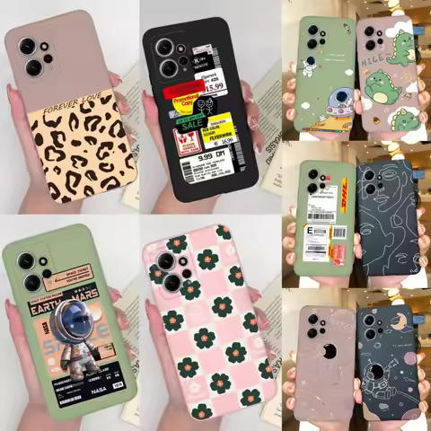 Case For Xiaomi Redmi Note 12 Pro Plus 5G 4G Fashion Checkerboard Silicone Matte Back Cover For Xiao