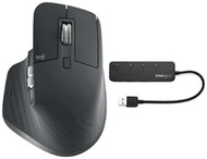 Logitech MX Master 3 Advanced Wireless Mouse and Knox 4-Port USB Hub Bundle (2 Items)