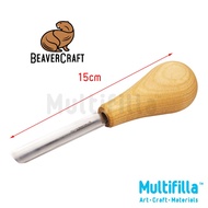 Beaver Craft Palm-Chisel Straight Rounded - Sweep №5 (P5/12) - Wood Carving Chisel