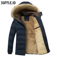 Suffle.id winter hoodie Jacket-Fur Jacket/winter winter Jacket/Thick Jacket/Soft Fur Coat For Men Women