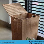TKT Laundry Basket Rattan Lightweight Laundry Basket Laundry Rack 078