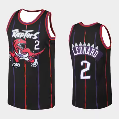 New Raptors Kawhi Leonard 2 Number Retro Red Home Sleeveless Basketball Jersey Tank Top Oversized V 
