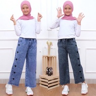 Product///levis Culottes For Children Aged 7-10 Years// READY MOTIF LOVE And Plain// Cute Girls Pants