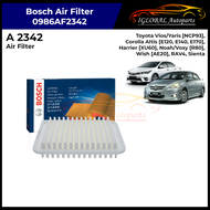 Bosch 0986AF2342 A2342 Air Filter for Toyota Vios/Yaris [NCP93] Corolla Altis [E120 E140 E170] Harri