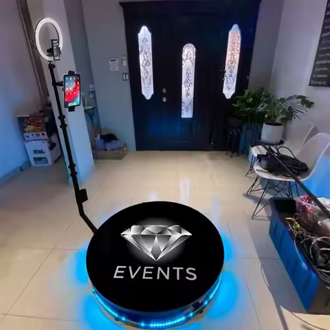 Professional 360 Booth Anti Shaking Photo 360 Degree Boot Real Time Green Screen 360 Photo Booth Spi