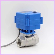 TYUSKLCVBVL DYIPNOF 132 G1 DN15แบบ SS304 2ทาง/บอลวาล์ว2ซึ่งมีเครื่องยนต์แข่งรถไฟฟ้าพร้อมคู่มือการเปล