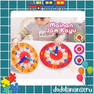 KAYU Dds - Children's Learning Toy Clock/Wooden Clock/Wooden Clock/ Educational Toys Wooden Clock