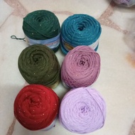 💥READY STOCK💥Poly Indo GLITTER/Poly sunrise yarn/benang Poly Indo
