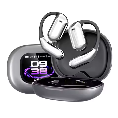 2025 Q16 Pro AI Translator Earbuds 144 Languages BT 5.4 TWS OWS Open-Ear ANC LCD Touch IPX5 for Trav