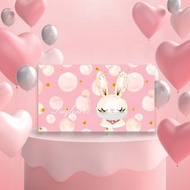 隨身口罩抗菌收納盒 萬用小物盒 防疫小物-戴口罩的可愛兔兔