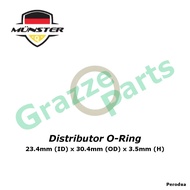 Münster (FKM) Distributor O-Ring Rubber Seal for Perodua Kancil 660 850 Auto AT & Manual MT (23.4*3.