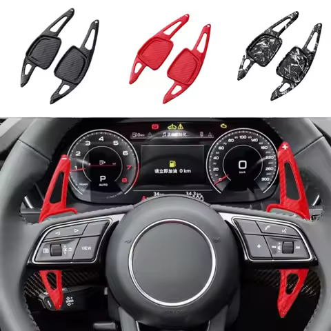For Audi Car Steering Wheel Shift Paddle A3 A4L A5 2021-2024 A8 S4 S6 S7 S8 Q6 A6L A7 Carbon Fiber P
