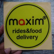 MAXIM RIDES & FOOD DELIVERY Cutting Sticker