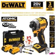 DEWALT Atomic DCF850D2A 6.35mm ( 1/4" ) 20V Brushless Cordless Compact Impact Driver ( DCF850D2, DCF