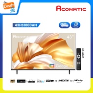 ใหม่ Aconatic ทีวี 43 นิ้ว FHD Google TV รุ่น 43HS1000AN ระบบปฏิบัติการ Google/Netflix & Youtube Wif