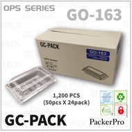 GO 163 Plastic Tray with Lock / Sausage Clear Food Box 1200pcs