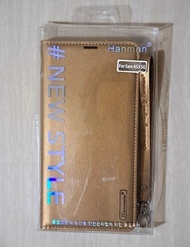 (清倉出讓) Hanman Samsung A53 5G 三星手機翻蓋仿皮保護套 (土豪金) 連手鏈掛繩