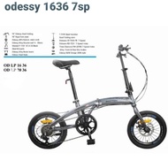 promo cuci gudang COD Promo Sepeda Lipat Odessy Phyton 16" 7 Speed