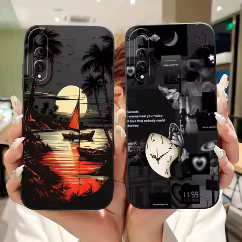 Fashion Painting Phone Case For Huawei Y9s STK-LX3 STK-L21 STK-L22 Soft Silicone Shockproof Cover Fo