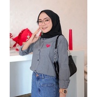 KEMEJA CDG plaid shirt women's shirt/ K005850