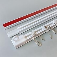 Ontrack Self Adhesive Curtain Track, Ceiling Track Set- No Drill, No Damage, Ceiling Mount, Adhesive