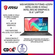 EDGE | MSI Modern 15 F13MG-425PH Intel Core i5 1334U Iris XE 15.6" Laptop